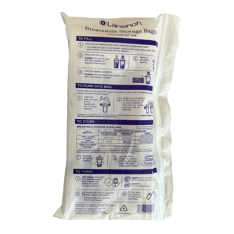 Lansinoh Breastmilk Storage Bags - 50 Count