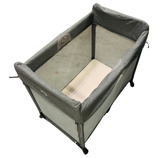 Bugaboo Stardust Pop-Up Travel Cot & Playard - Grey Melange | Shop used Travel Cots in UAE