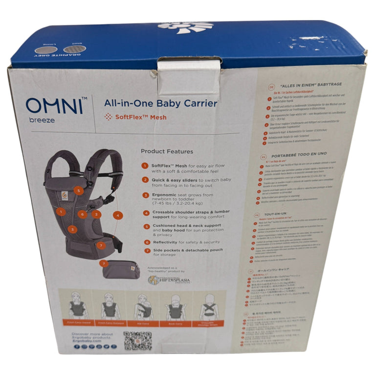 Ergobaby Omni Breeze Baby Carrier - Graphite Grey