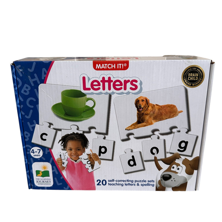 The Learning Journey Match It - Letters