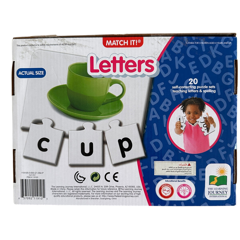 The Learning Journey Match It - Letters