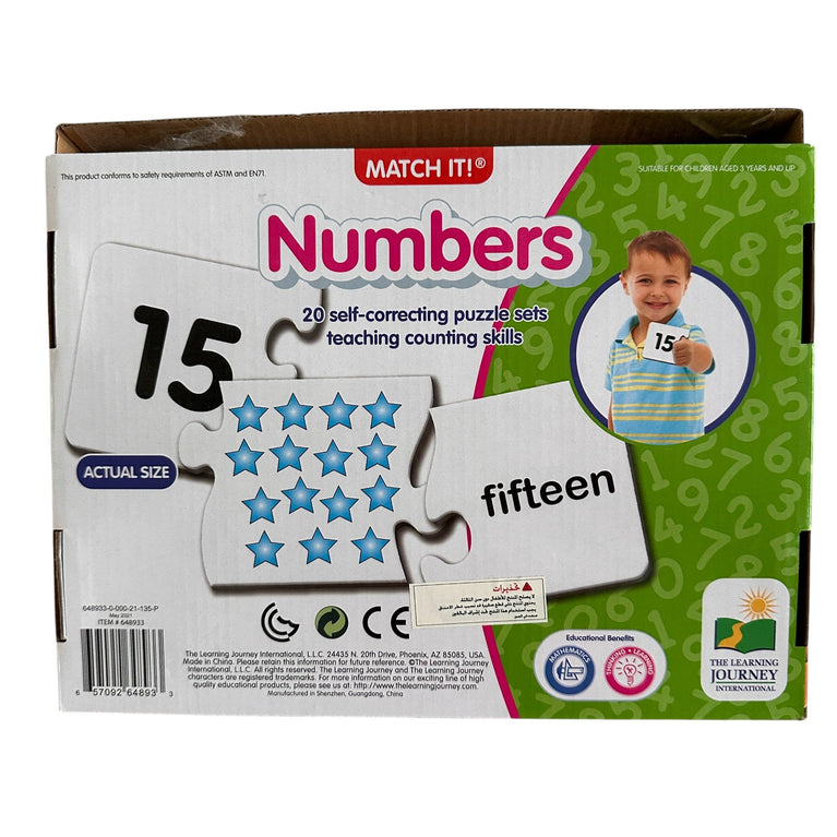The Learning Journey Match It Numbers