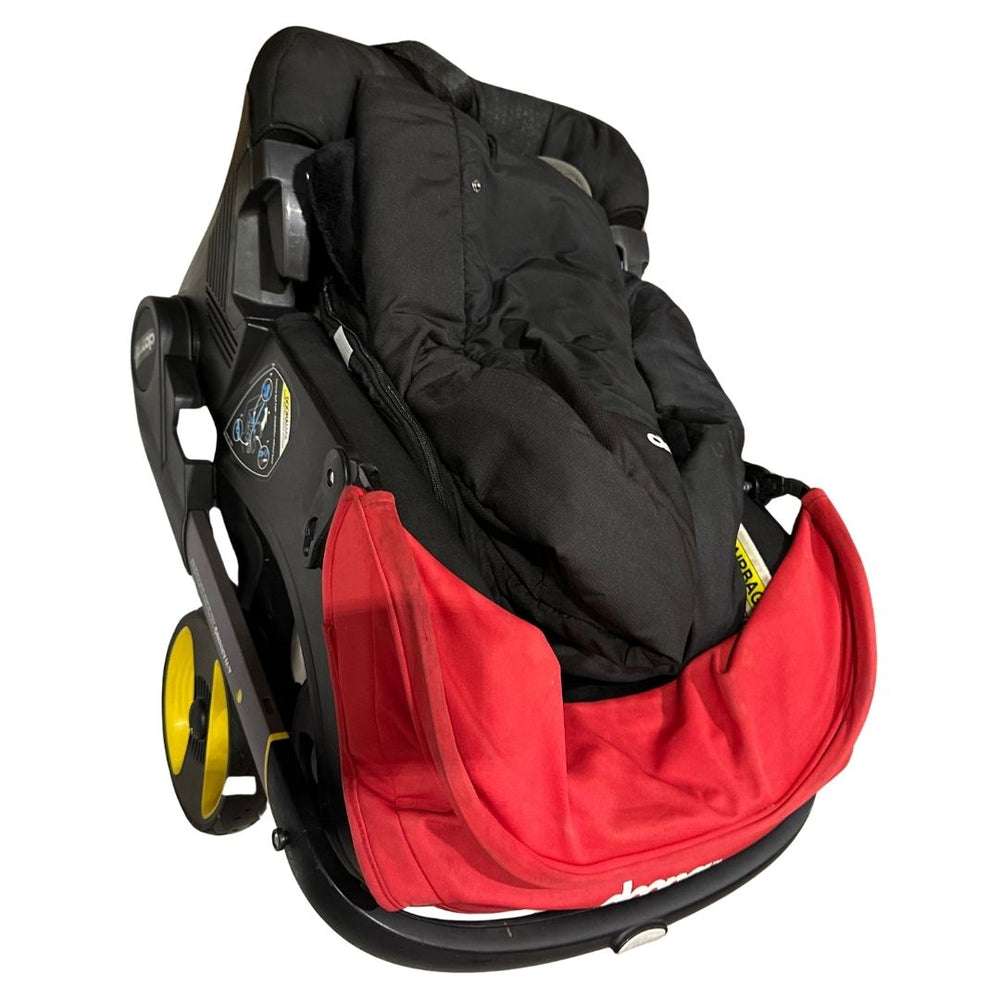doona stroller red Doona Stroller - Flame Red with Footmuff, Newborn Insert & Snap On Storage | Shop used Strollers in UAE