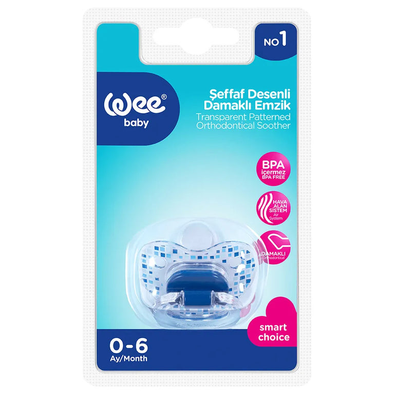 Wee-Baby-Transparent-Patterned-Orthodontic-Soother-0-6-Months-1-1