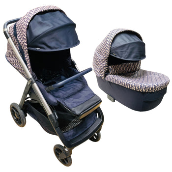 Christian Dior Bassinet and Stroller Combo - Blue and Beige Water