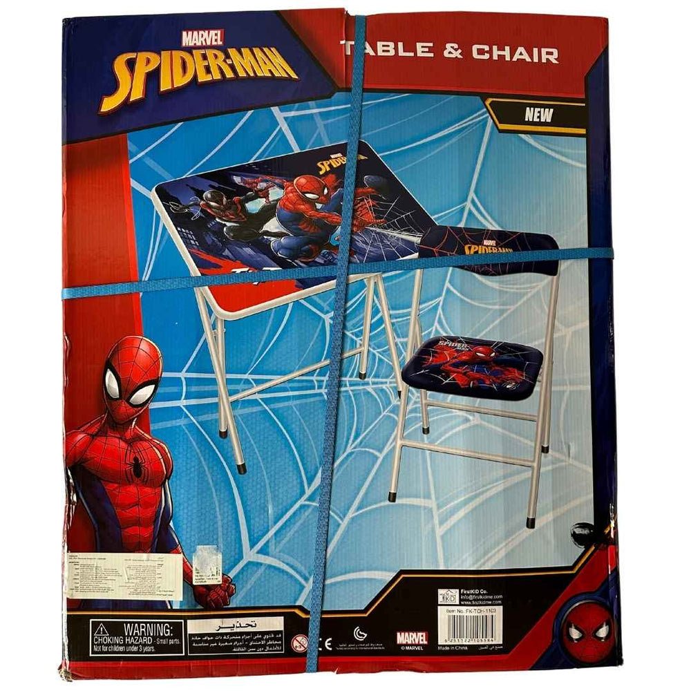 Spoder Man Learning Table Secondful | Marvel Spiderman Kids Study Table and Chair | Shop used ...