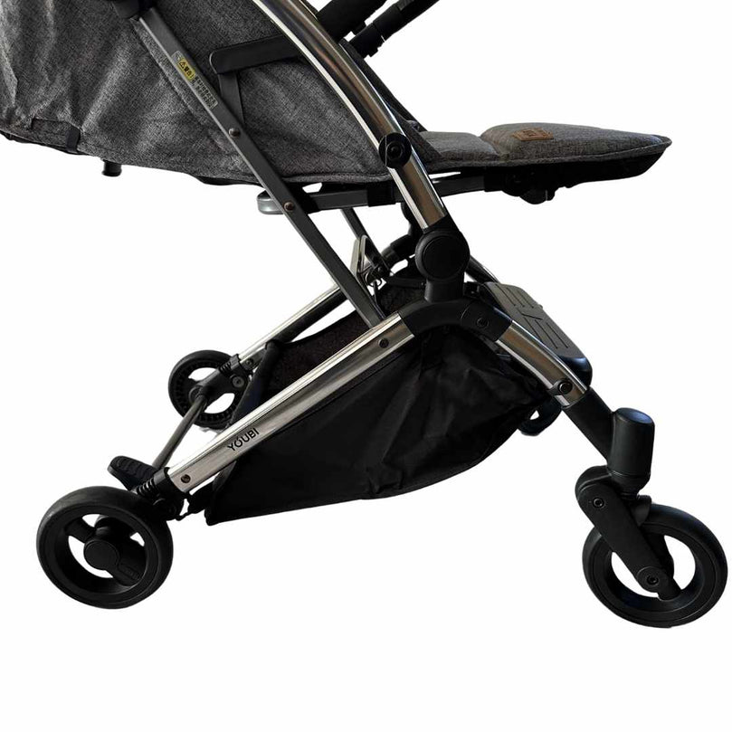 Secondful Youbi Toddler German Travel Light Stroller Grey with New Born Attachment Shop used Strollers in UAE Secondful