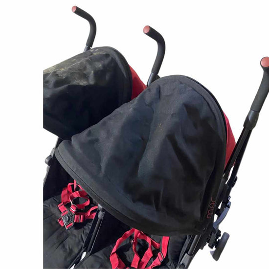 Maclaren-T-01-Twin-Stroller-Black-Redstone-8