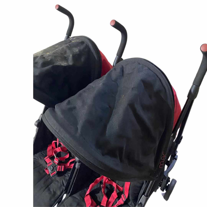 Maclaren-T-01-Twin-Stroller-Black-Redstone-8