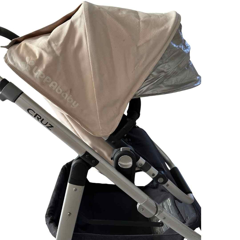 UPPAbaby-Cruz-V2-Stroller-Declan-Oat-MÃ©lange-|-Silver-Frame-|-Black-Handle-15
