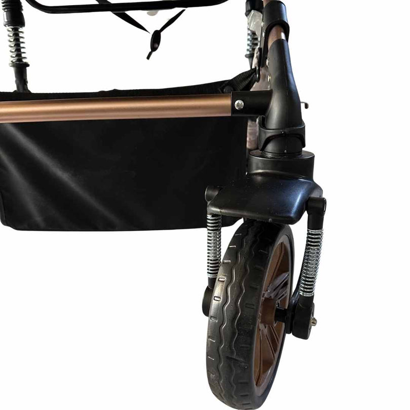 Teknum-3-in-1-Pram-Stroller-+-Bassinet-+-Infant-Car-Seat-Black-12