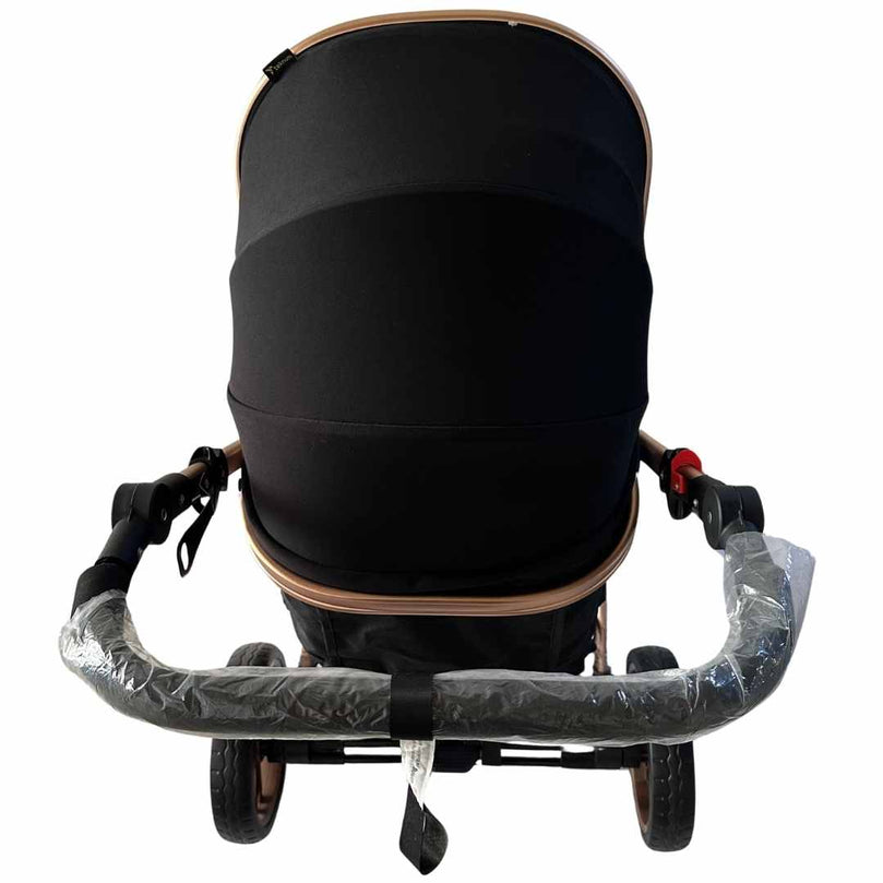 Teknum-3-in-1-Pram-Stroller-+-Bassinet-+-Infant-Car-Seat-Black-18
