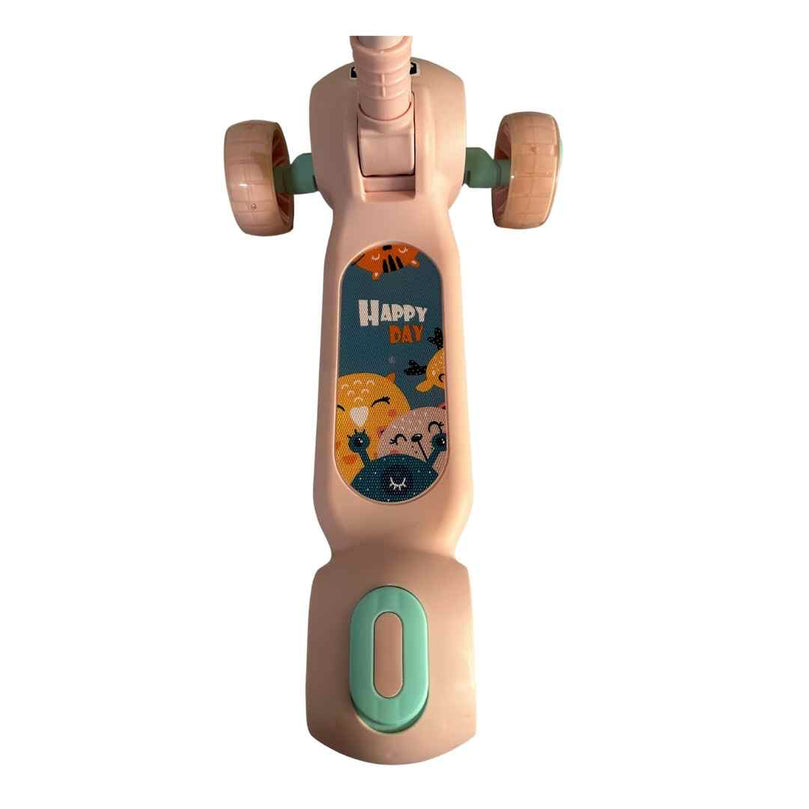 Deluxe-Kids-Foldable-Scooter-with-Adjustable-Height-Pink-10