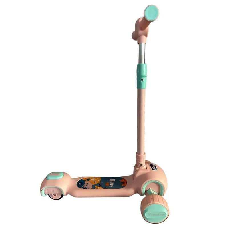Deluxe-Kids-Foldable-Scooter-with-Adjustable-Height-Pink-5